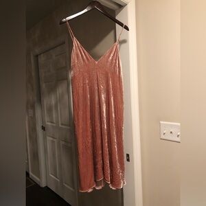 ❤️THEORY Ballet Pink Velvet Aline Dress Size 10